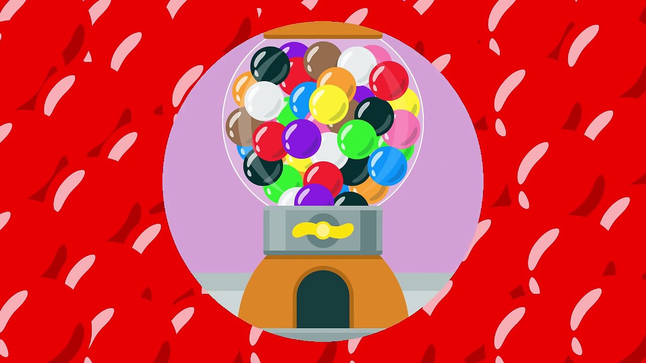 Learn Colors with Gumball Machine for Children, Kids and Toddlers- Learn Colours, Teach Colors