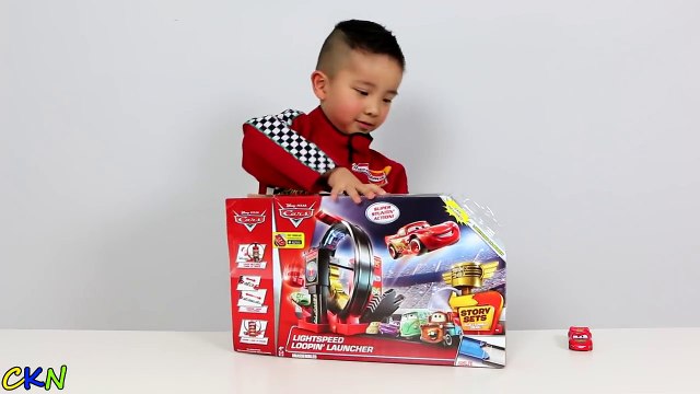 Disney Cars Toys Lightspeed Loopin Launcher Playset Unboxing Lightning McQueen Ckn Toys
