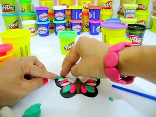 How to make Play Doh Butterfly #1 Colorful Butterfly