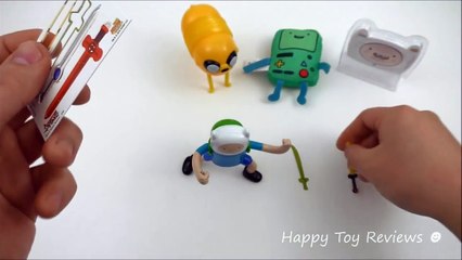 2016 ADVENTURE TIME SONIC DRIVE-IN CARTOON NETWORK SET 4 KIDS MEAL TOYS COLLECTION WACKY PACK REVIEW