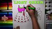 Draw and Color Barbie Heart Dress with Cute Shoes Coloring Page and Learn Colors