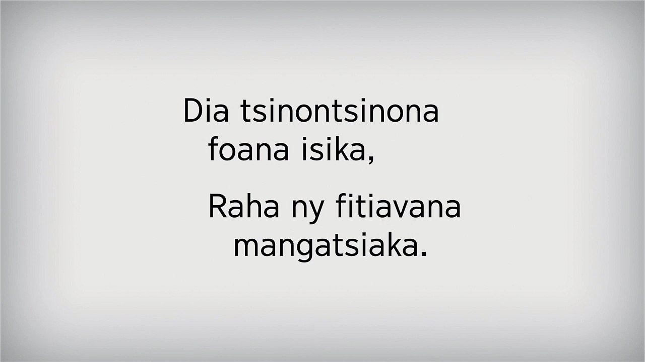 Hira 106. Toetra Tena Ilaina ny Fitiavana(Karaoke)