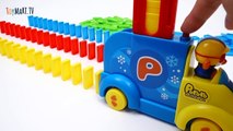 Automatic Domino Laying Car Toy Pororo Domino Rally