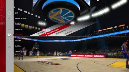 NBA 2k18 end 3rd quarter stats warriors vs knicks