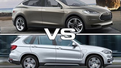 Tesla Model X Vs BMW X5 e Drive
