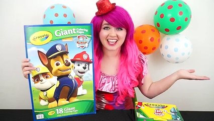 PAW Patrol GIANT Coloring Page Rubble, Chase, Marshall Rescue Pups | COLORING WITH KiMMi T