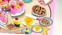 Velcro Cutting Cake Happy Birthday Toy Cake for Kids: Preschool Toy Fruit Strawberry Orang