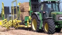 World Amazing Modern Agriculture Equipment Automatic Mega Machines Hay Bale Tractor Loader