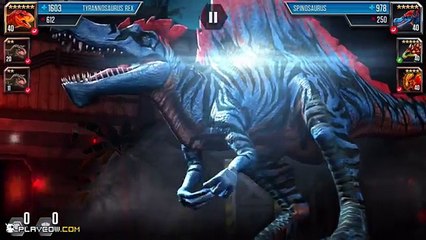 HYBIRD KOOLASAURUS Vs MAX LEVEL T.REX - Jurassic World The Game!
