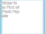 HiTi Pringo Pocket WiFi Photo Printer for Smartphone Pink with Pringo 30Pack Paper