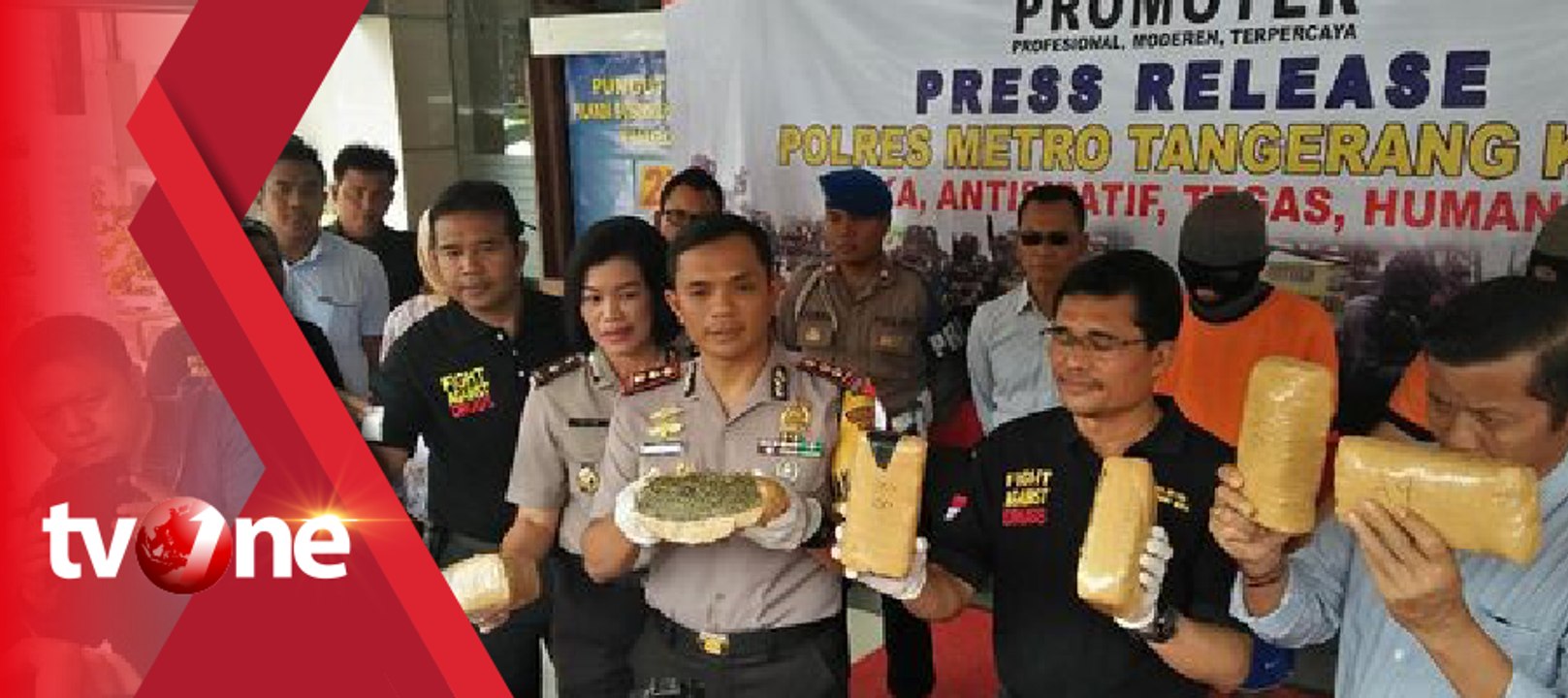 Penangkapan Bandar Ganja di Tangerang