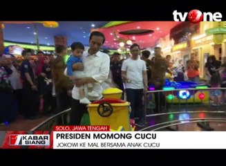 Presiden Jokowi Ajak Cucunya jalan-jalan