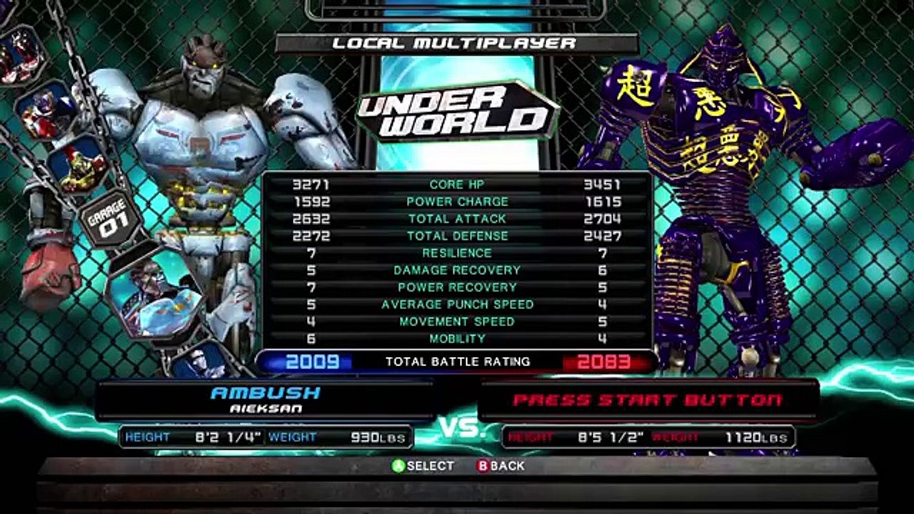Real Steel Ambush VS Noisy Boy ROBOTS BOXING (Живая сталь) XBOX | PS3