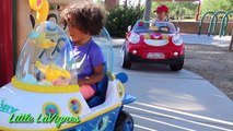 McDonalds Drive Thru Prank with Doc Mcstuffins   Bad Kids Power Wheels Ride On Cars! Little LaVignes