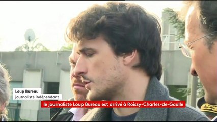 "Jusqu'à ce matin, je n'étais pas sûr de partir", déclare Loup Bureau à son arrivée à Roissy