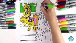 Et Livre couleur coloration la famille cheval palais animaux domestiques autocollant jouet Crayola bella rapunzel repo