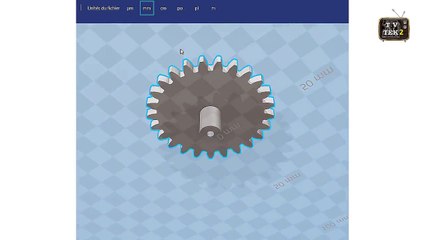 3D printing of Roues dentées P5
