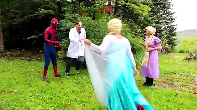 Frozen Elsas BIG BUTT! w/ Spiderman Maleficent Bad Baby Joker Girl Princess Rapunzel! S