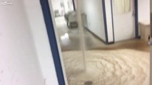 Explosion d'un robinet anti incendie.. inondation à tous les étages !