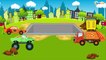 The Diggers Cartoon and Car Friends - Construction Trucks & Service Vehicles Cartoons for children
