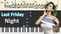 Katy Perry - Last Friday Night (T.G.I.F.) Piano with Lyrics -- Synthesia Piano Tutorial - YouTube