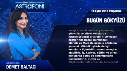 Günlük Burç Yorumu 14 Eylül 2017 Perşembe, Astroloji, Burçlar