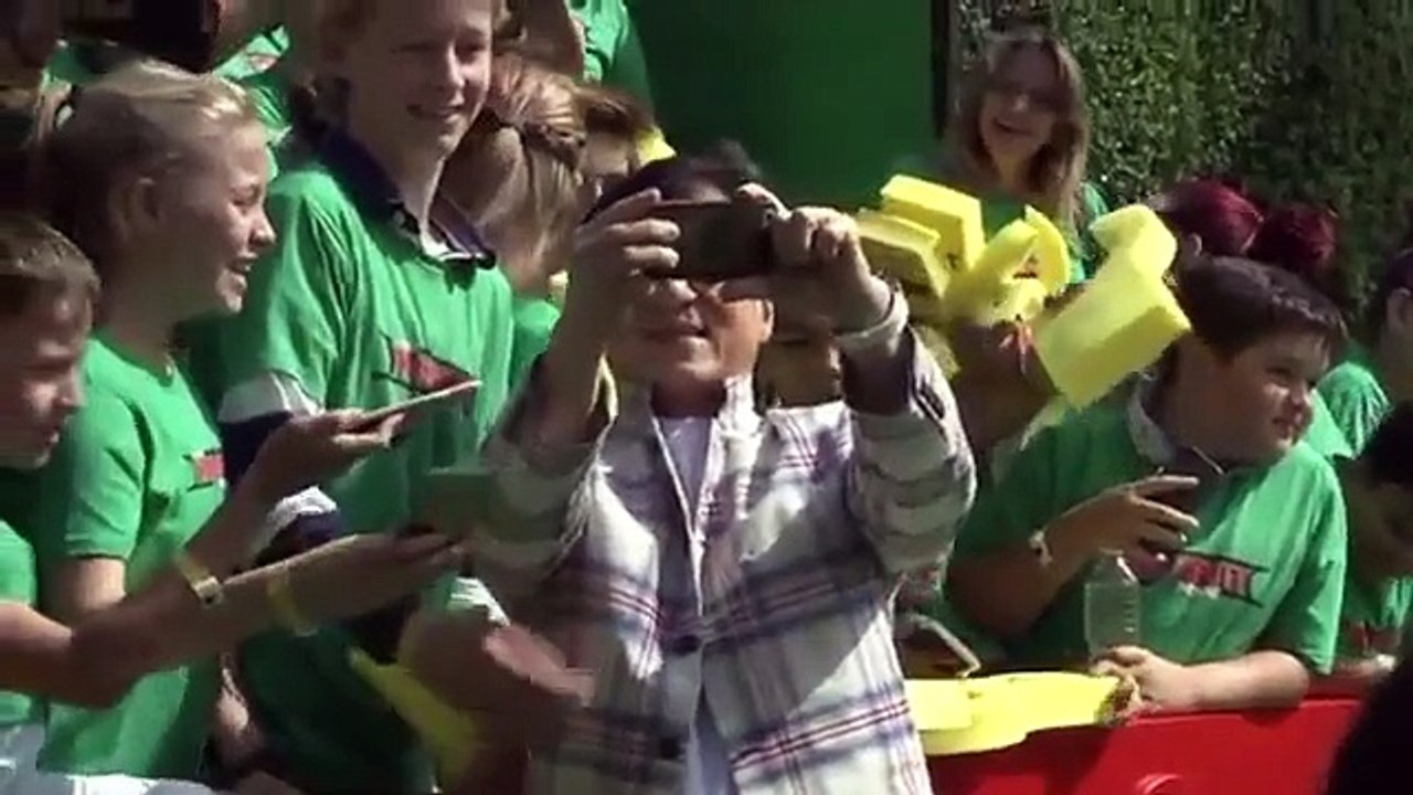 Jackie Chan wows crowds at LA premiere of 'Lego Ninjago'