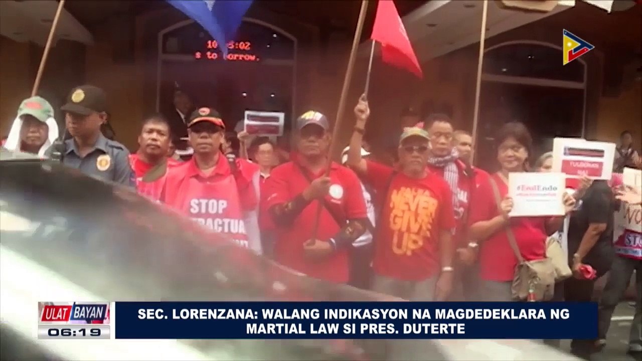 Sec. Lorenzana: Walang indikasyon na magdedeklara ng Martial Law si Pangulong Duterte