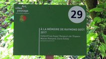 A la mémoire de Raymond Goût, installation paysagère de Marion Ponsard et de Clara Vulliez - Festival Art Villes et Pays