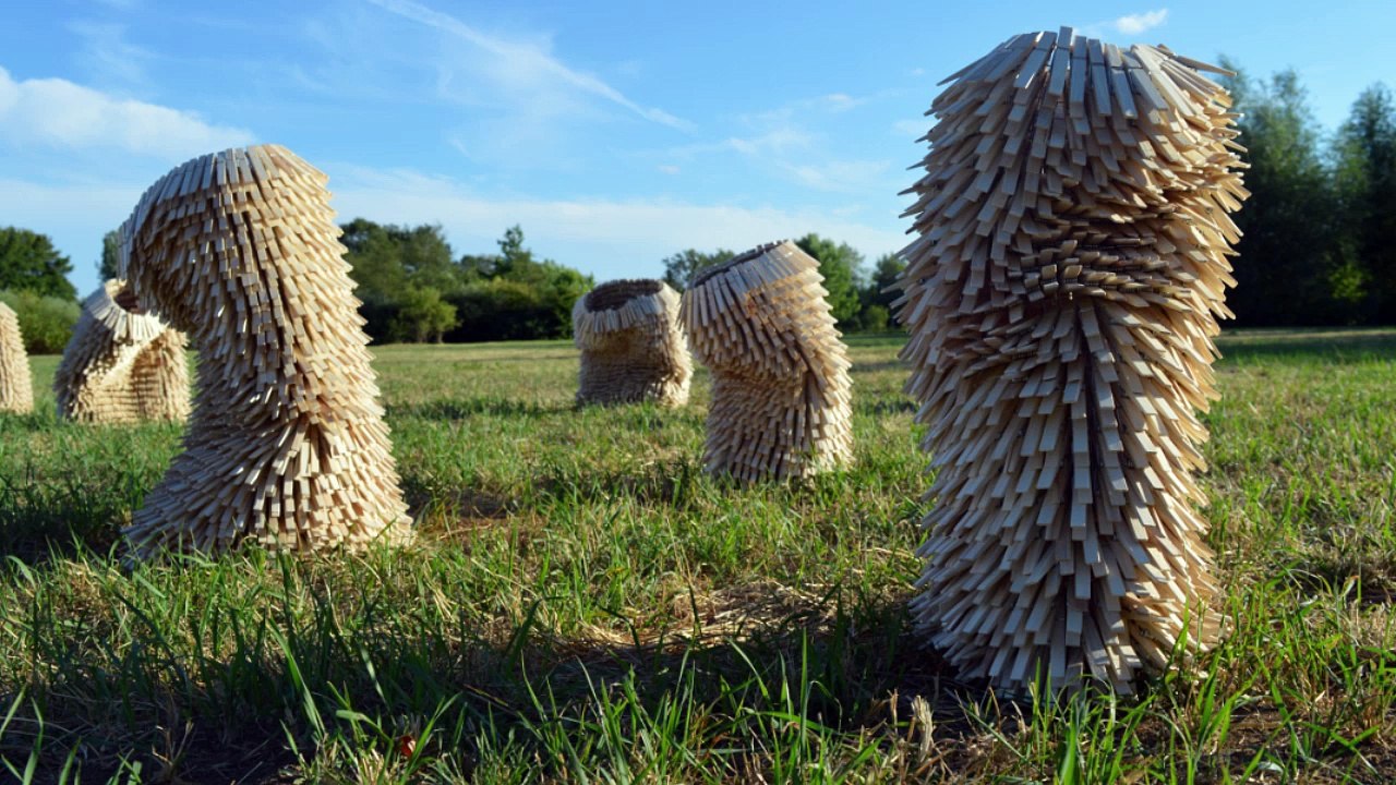 Conques, installation plasticienne de Julie Maquet - Festival Art Villes et Paysage  - Hortillonnages 2017