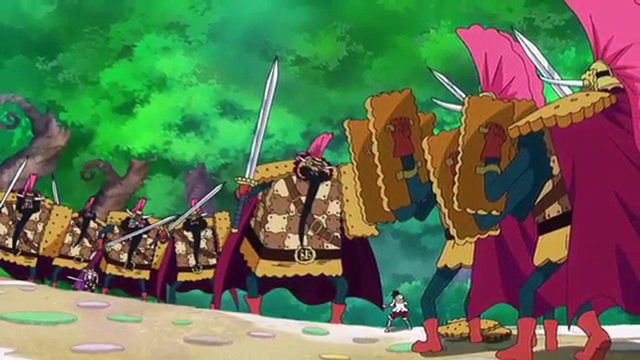 (Onepiece 805 최신애니) 크래커의 약점을 발견한 갓나미!　원피스 805화