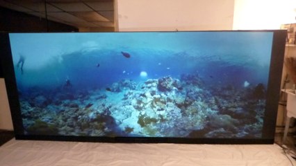 158" 2.35:1 4K AND 3D READY PAINTED BLACK PROJECTION SCREEN!