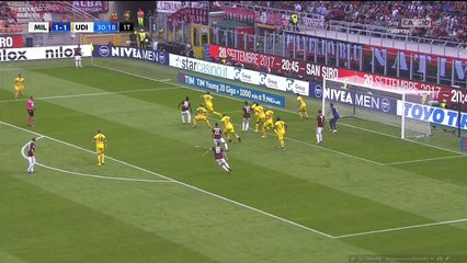 Nikola Kalinić Second Goal - AC Milan vs Udinese 2-1 17.09.2017 (HD)