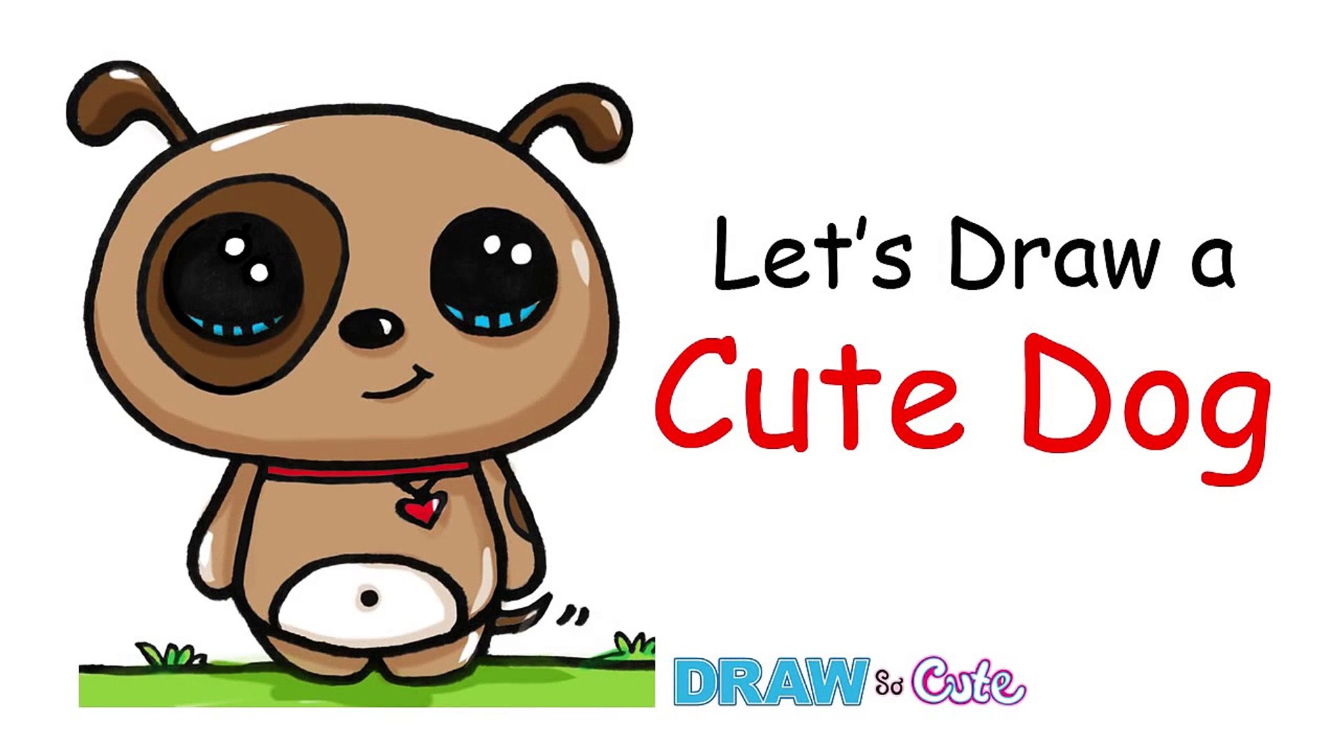 How To Draw A Dog Simple And Cute Video Dailymotion