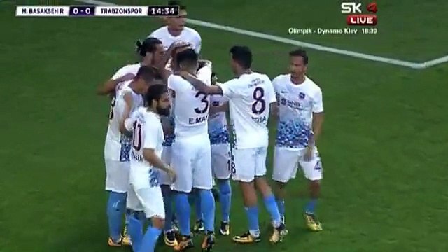 Burak Yilmaz (Penalty) Goal HD - Basaksehir 0-1 Trabzonspor 17.09.2017