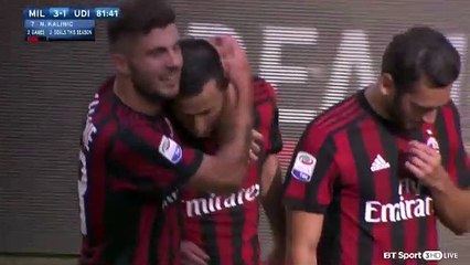 Nikola Kalinic Goal HD - AC Milan 3-1 Udinese 17.09.2017