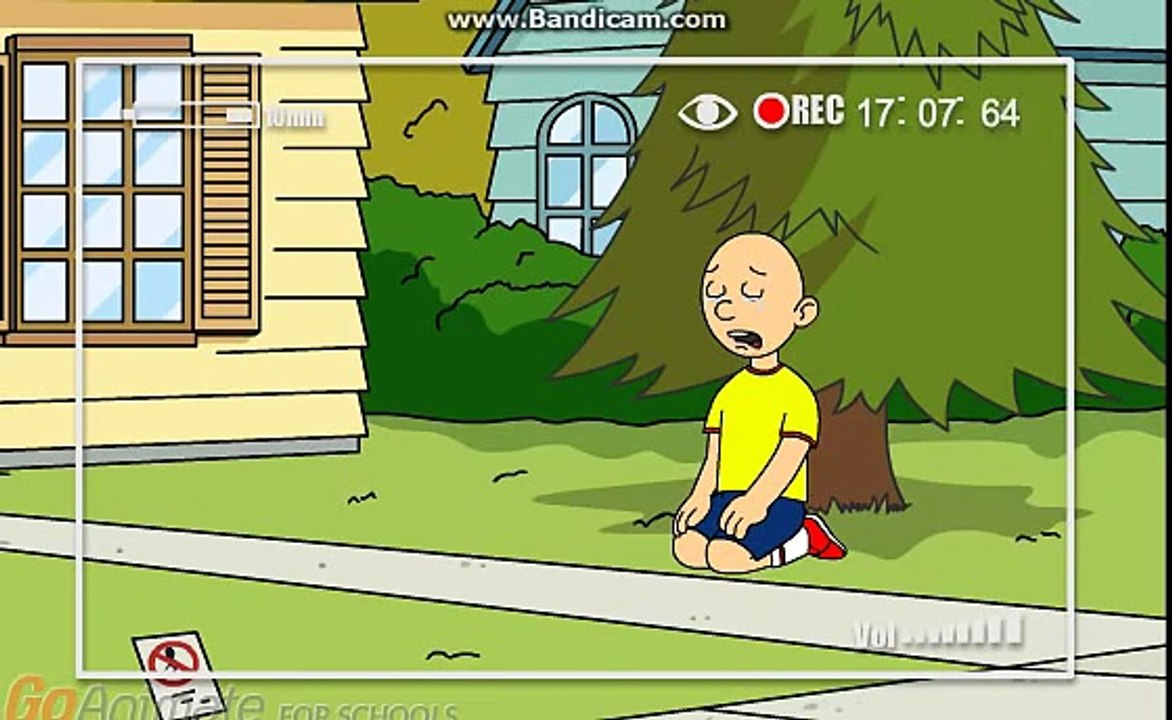 Doris Cam: Caillou Doesnt want to go to school