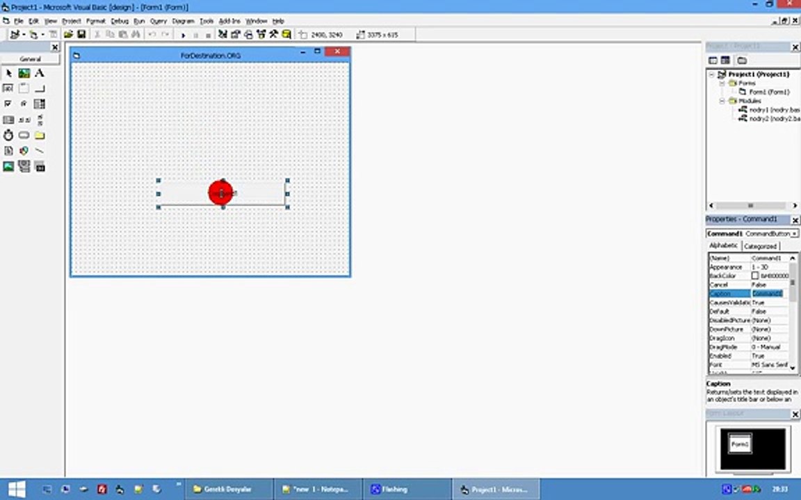 Vb6 ile Information Baloncugu Oluşturma