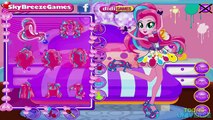 My Little Pony Equestria Girls Rainbow Rocks Pinkie Pie Dress Up in Badroom Game for Girls