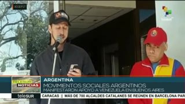 Movimientos sociales de Argentina se solidarizan con Venezuela
