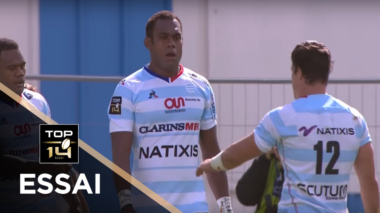 TOP 14 - Essai Leone NAKARAWA (R92) - Racing 92 - Oyonnax - J4 - Saison 2017/2018