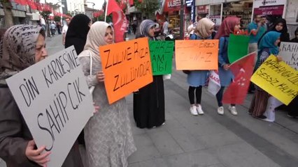 Karabük Saadet Partili Gruptan Arakan Protestosu