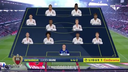 Rennes 0-1 Nice - les Buts et Résumé - 17.09.2017