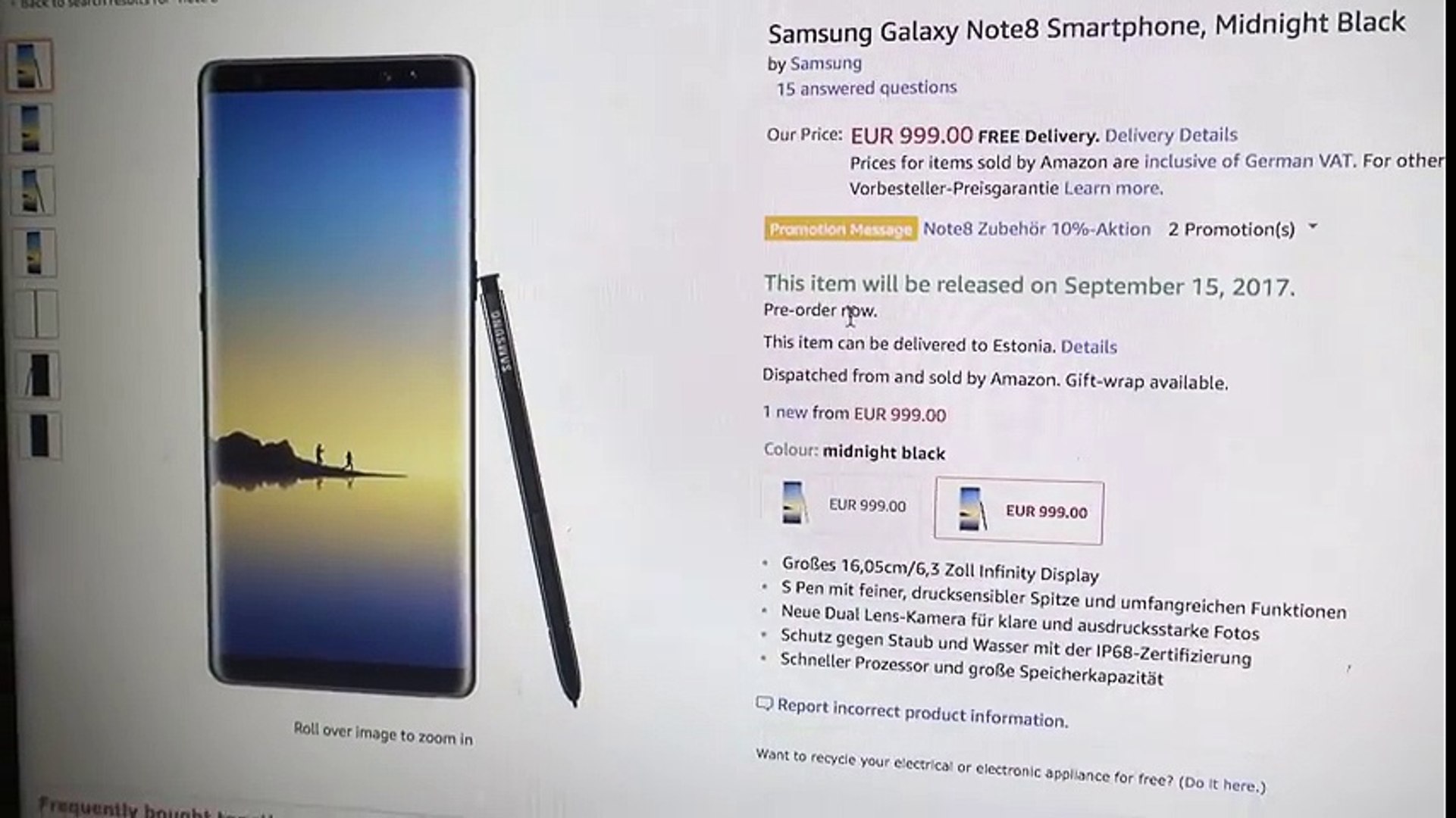 Samsung Galaxy Note 8 Price Is A Damn Joke Samsung Gone Mad Teamiphoneoled8 Video Dailymotion