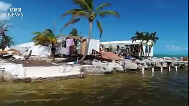 Florida Keys Drone video shows devastation from Irma - BBC News