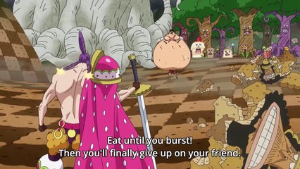 Luffy vs Cracker [Luffy Eats Cracker] - One Piece 805