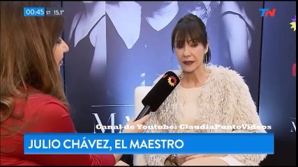 Julio Chávez e Inés Estévez Presentación de "El Maestro" TN de Noche