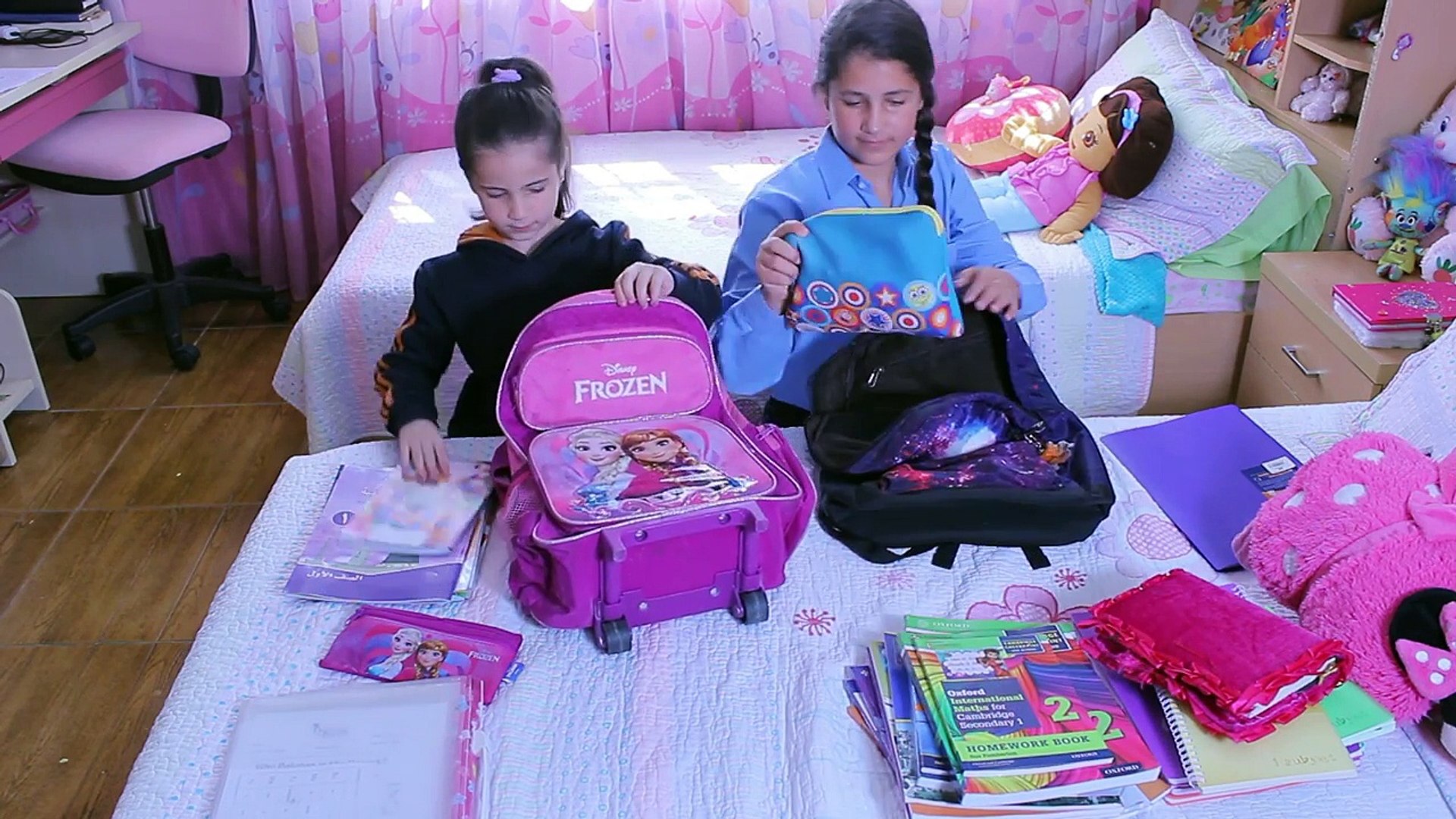 روتين مايا و لين الصعيدي الصباحي للمدرسة Morning School Routine - فيديو  Dailymotion