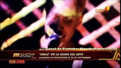 Música: "Smile" se presentará en la Usina del Arte 30 de septiembre