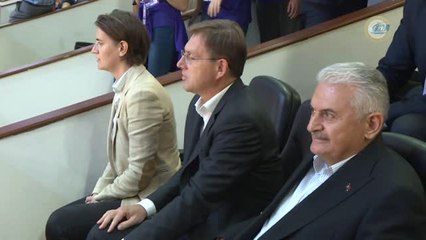 Başbakan Yıldırım, Sırbistan - Slovenya Basketbol Maçını İzledi